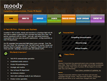 Tablet Screenshot of moodypr.com